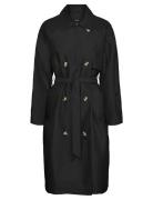 Vero Moda Vmdoreensoffy Long Trenchcoat Ent Svart