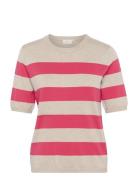 Kaffe Kalizza Striped Knit Beige