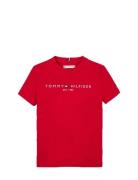 Tommy Hilfiger U Corp Logo Ess Tee Ss Röd