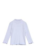 Mango Turtleneck Long-Sleeved T-Shirt Blå