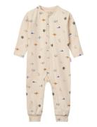 Liewood Birk Printed Pyjamas Jumpsuit Kräm