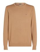 Tommy Hilfiger Essential Ssnl Cotton Crew Neck Beige