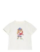 Ralph Lauren Baby Polo Bear Cotton Jersey Tee Vit