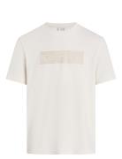 Calvin Klein Textured Embroidery T-Shirt Vit