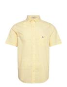 GANT Reg Poplin Gingham Ss Shirt Gul