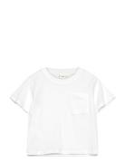 Mango Pocket Cotton T-Shirt Vit