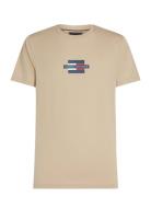 Tommy Hilfiger Flag Box Tee Beige