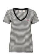 Levi's® Perfect Vneck Annalise Stripe Svart