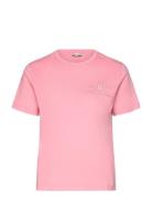 GANT Reg Tonal Shield Ss T-Shirt Rosa