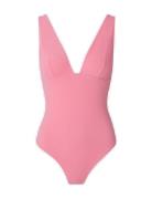 Understatement Underwear Plunge Swimsuit Rosa