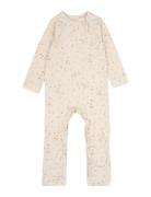 Petit Piao Jumpsuit L/S Printed Kräm