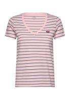 Levi's® Perfect Vneck Cool Stripe Chal Rosa