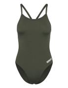 Arena Women's Team Swimsuit Challenge Khaki Green