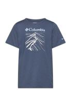 Columbia Sportswear Tech Trail Short Sleeve Graphic Shirt Marinblå