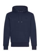 Fred Perry Tipped Hooded Sweatshirt Marinblå