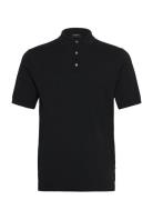 Lindbergh Polo S/S With Buttons Svart