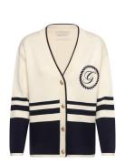 GANT Gant Varsity V-Neck Cardigan Kräm