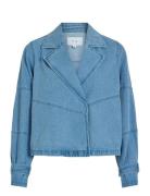 Vila Vivikea Denim Trenchcoat Jacket Blå