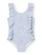 MINI A TURE Matdelicia Printed Swimsuit. Grs Blå