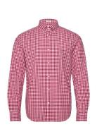 GANT Reg Classic Poplin Gingham Shirt Röd