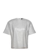 ROTATE Birger Christensen Beaded Over D Top Silver