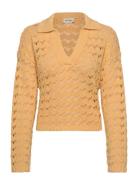 Monki Loose Open-Knit Sweater Gul