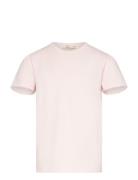 Copenhagen Colors Striped T-Shirt W. Ruffle Sleeves Kräm