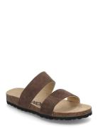 Bianco Biabetricia Twin Strap Sandal Suede Brun