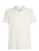 Calvin Klein Towelling Polo Vit