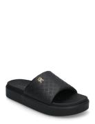 Tommy Hilfiger Platform Monogram Poolslide Svart