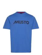 Musto M Musto Logo Ss Tee Blå