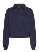 Gina Tricot Collar Sweater Marinblå