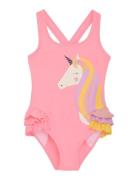 Color Kids Swimsuit W. Application Rosa